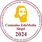 Logo Comenius EduMedia Siegel 2024