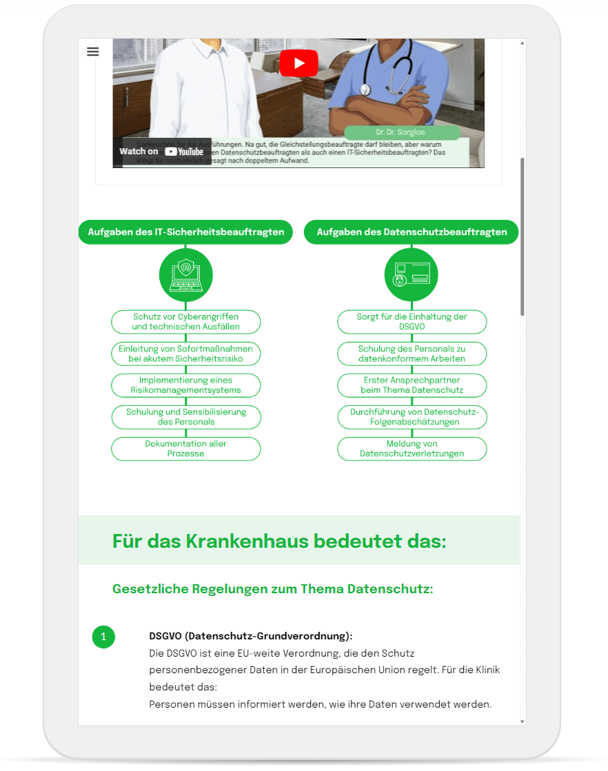 Beispiel-Bild eines interaktiven Lernmoduls an der AKAD University